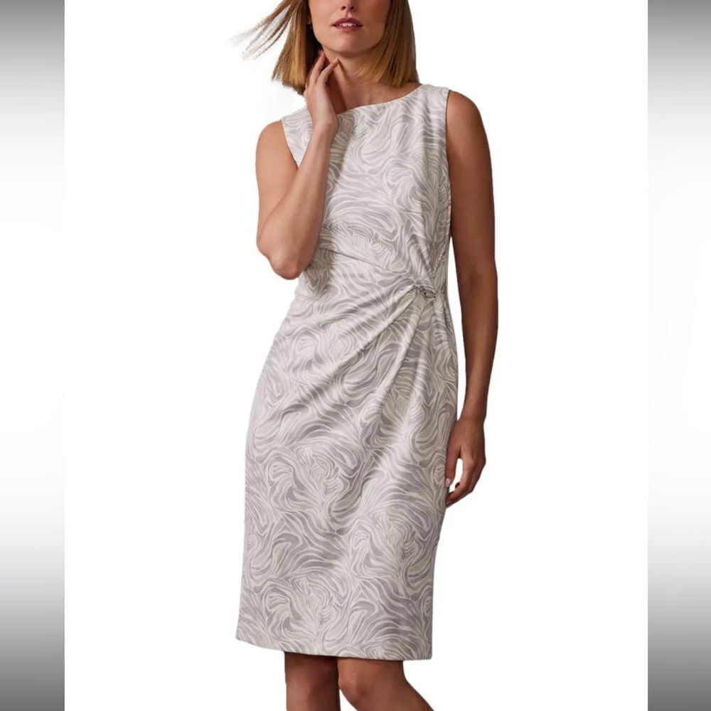 J.Mclaughlin Lynda Sleeveless Boat Neck Twist Front Dress Size XL